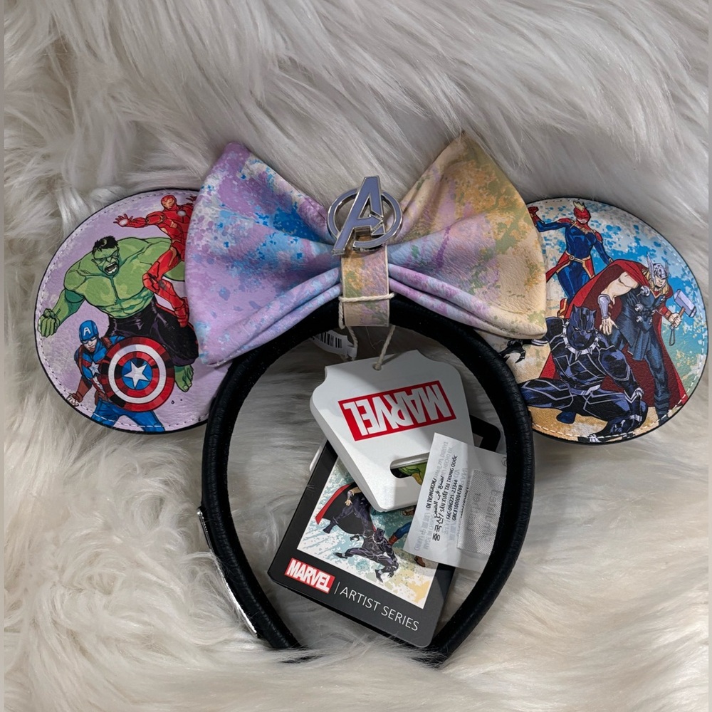 Disney Marvel Avengers 2024 Loungefly Ears Headband Hulk Ironman Thor Captain